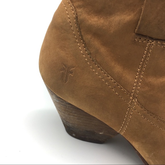 Frye Reina Brown Suede Booties - Picture 4 of 14
